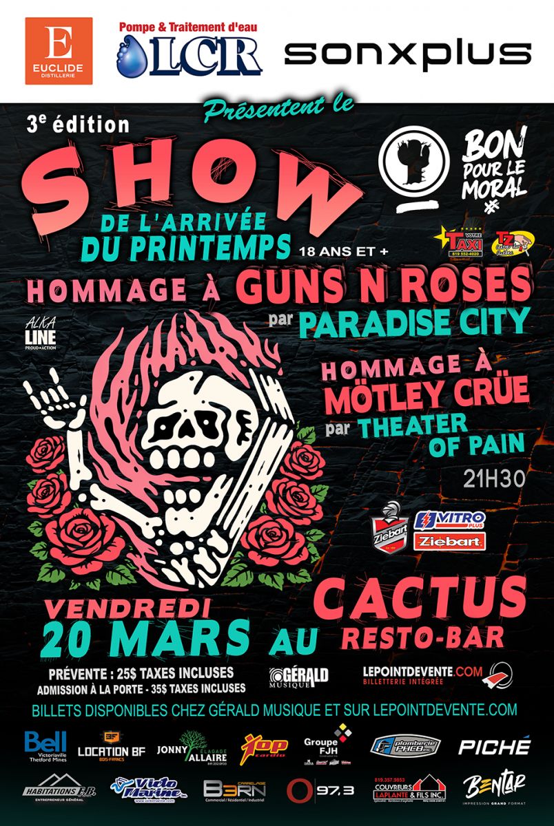 Hommages à Guns N' Roses et Mötley Crüe